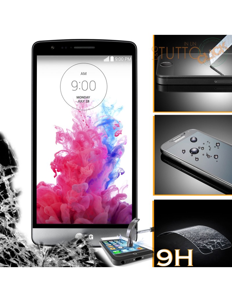 Pellicola vetro temperato proteggi schermo 9H per LG G3 S mini D722 D72