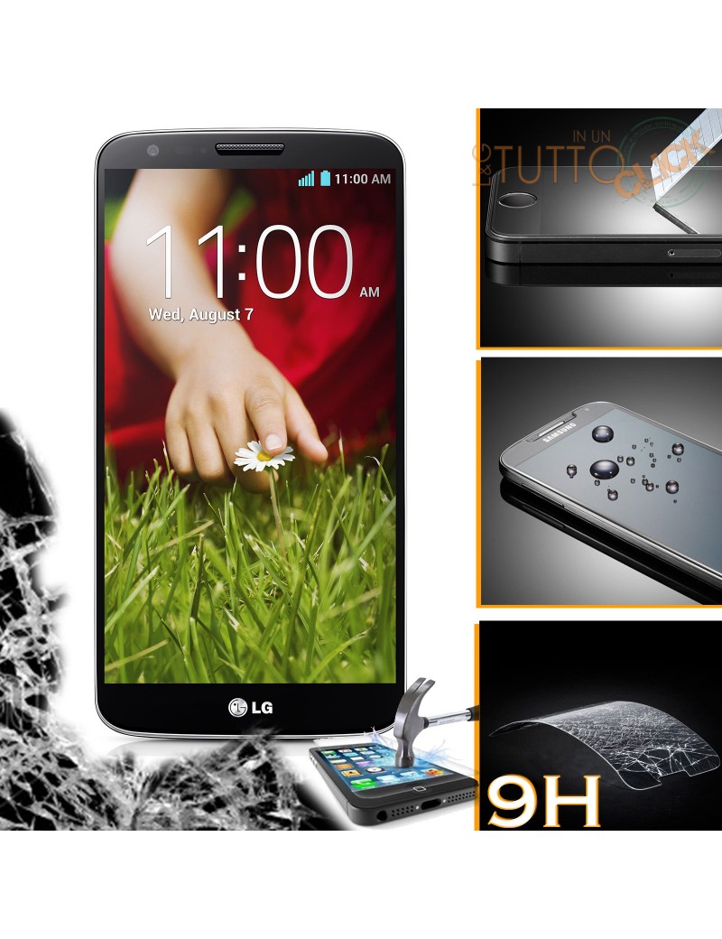 Pellicola vetro temperato proteggi schermo 9H per LG Optimus G2 D801 D802