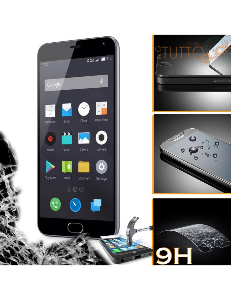 Pellicola vetro temperato proteggi schermo 9H per Meizu M2 note 5,5