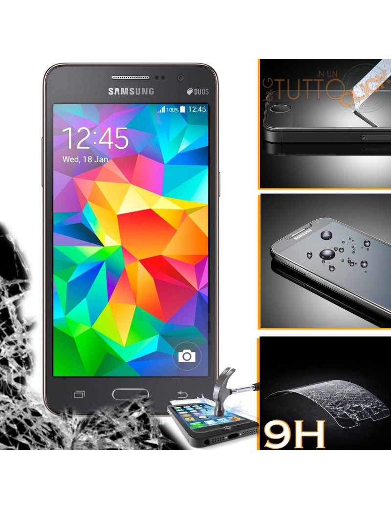 Pellicola vetro temperato proteggi schermo 9H per Samsung Galaxy grand prime g530