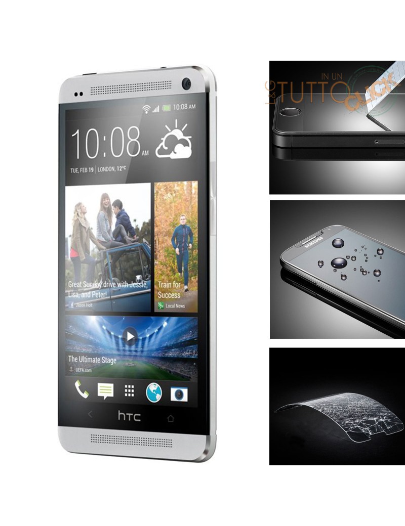 Pellicola vetro temperato proteggi schermo per Htc One M7