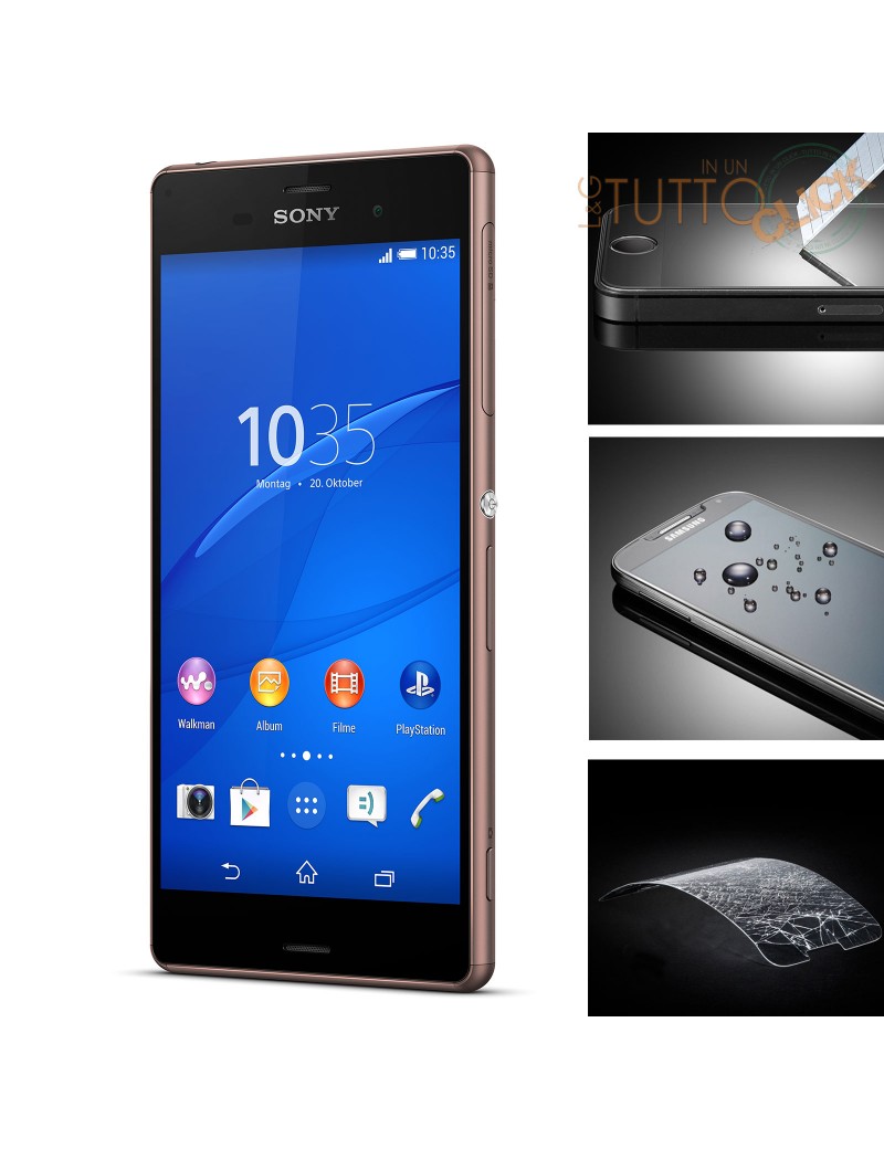 Pellicola vetro temperato proteggi schermo per Sony Xperia Z3 D6603 D6653