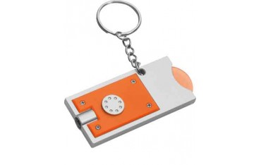 AVEO - PORTACHIAVI MULTIFUNZIONE CON DISCO IN PLASTICA PER CARRELLO SPESA