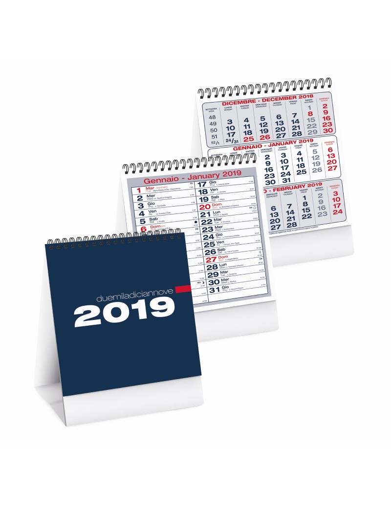 CALENDARIO DA TAVOLO - SPIRALATO TAVOLO