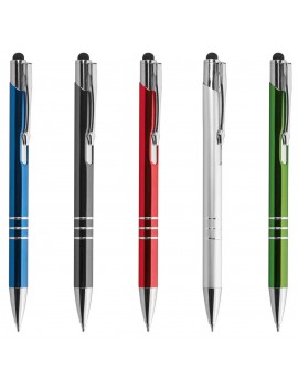 CHROME PLUS - PENNA A SFERA CON GOMMINO PER TOUCH SCREEN