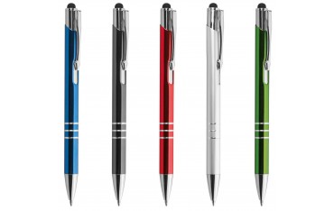 CHROME PLUS - PENNA A SFERA CON GOMMINO PER TOUCH SCREEN