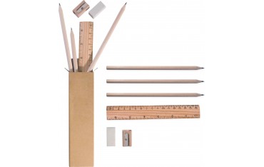 COMPLET NAT - SET MATITE + RIGHELLO + GOMMA + TEMPERAMATITE