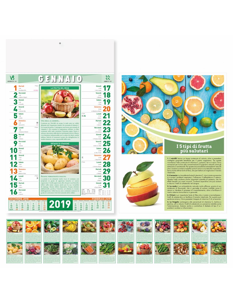 FRUTTA E VERDURA - MENSILE 12 FOGLI