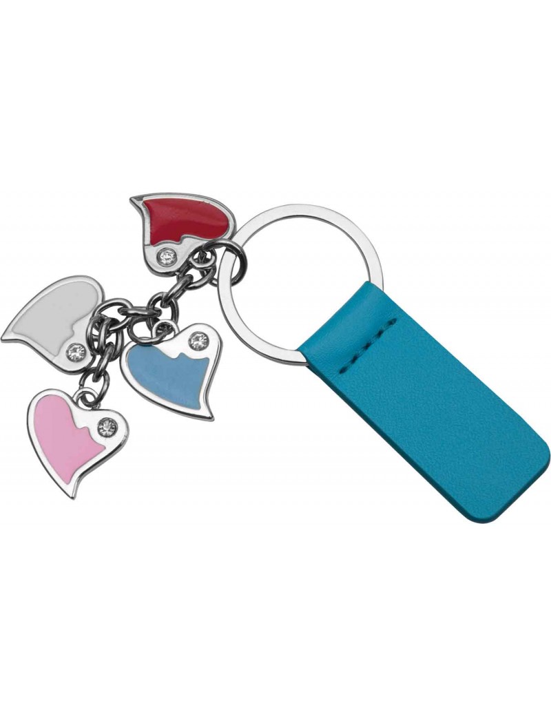 HEARTS - PORTACHIAVI AD ANELLO PIATTO