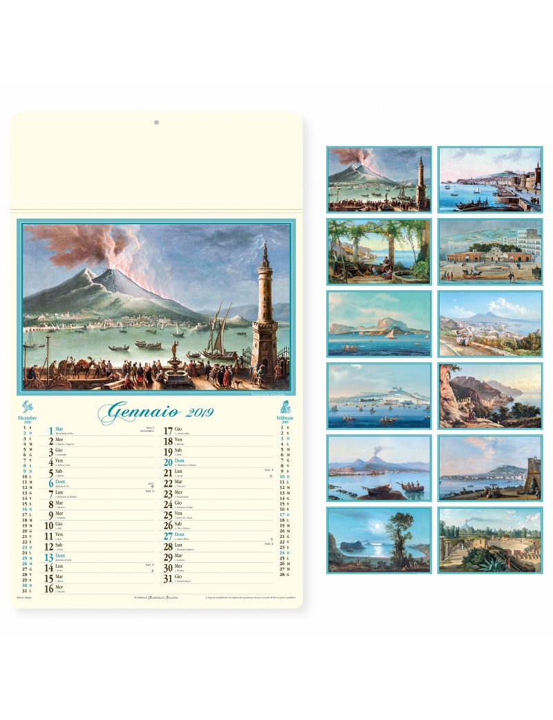 NAPOLI ANTICA - MENSILE 12 FOGLI