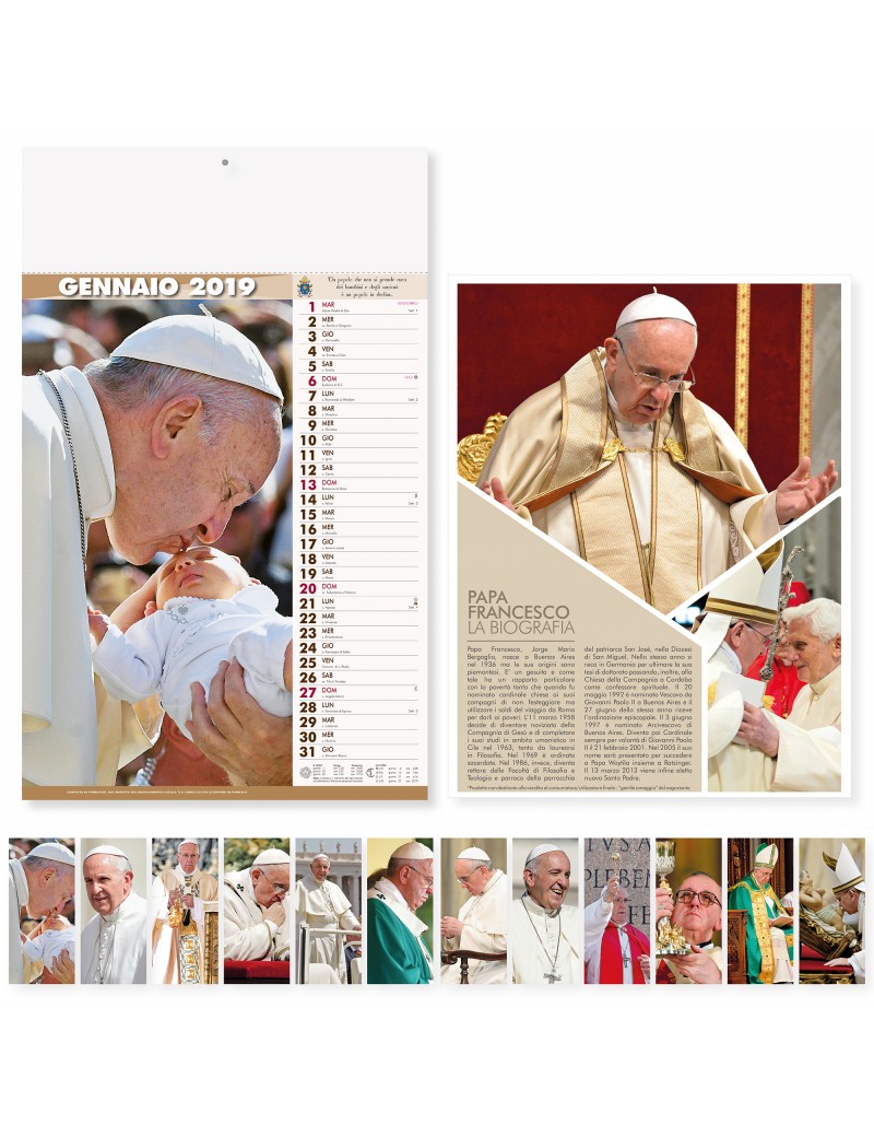 PAPA FRANCESCO - MENSILE 12 FOGLI
