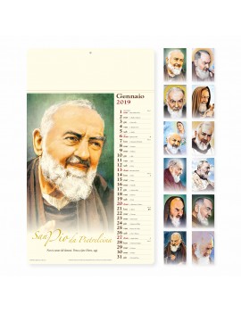 SAN PIO - MENSILE 12 FOGLI