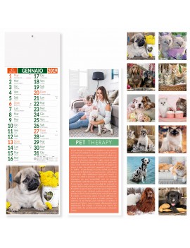 SILHOUETTE CANI E GATTI - MENSILE 12 FOGLI