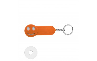 SMILE - PORTACHIAVI MULTIFUNZIONE CON DISCO PER CARRELLO SPESA