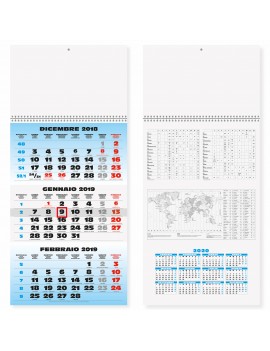TRITTICO 1 SPIRALE - TRIMESTRALE 12 FOGLI