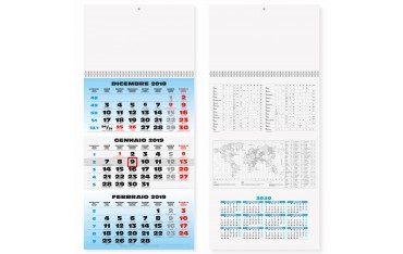 TRITTICO 1 SPIRALE - TRIMESTRALE 12 FOGLI