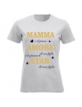 T-shirt Maglietta festa della Mamma - Mamma-Amore-Star...