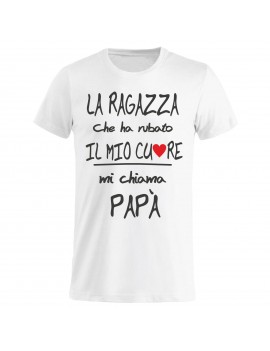 T-shirt Maglietta festa del Papà - Mi chiama papà GR75 -...